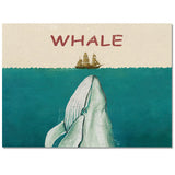 Vintage ocean whale Right Angle Felt Rugs - LeobonZone