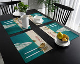 Vintage ocean whale Personalized Table Placemats - LeobonZone