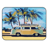 Summer seaside bus Sponge Rillet Rubber Carpet - LeobonZone