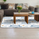 Summer seabed biological Sponge Rillet Rubber Rugs - LeobonZone