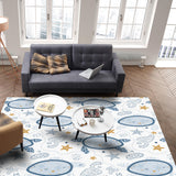 Summer seabed biological Right Angle Felt Rugs - LeobonZone