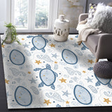 Summer seabed biological Right Angle Felt Rugs - LeobonZone