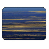 Blue Marbling yellow lines Sponge Rillet Rubber Rugs - LeobonZone