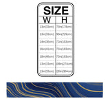 Marbling Abstract blue background Table Runner Place Mats - LeobonZone