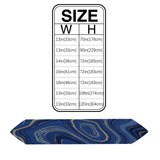 Round marbling Abstract blue background Table Runner Place Mats Sharp Angle - LeobonZone