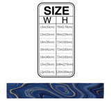 Round marbling Abstract blue background Table Runner Place Mats - LeobonZone