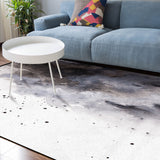 Black Marble light color pattern stone Sponge Rillet Rubber Rugs - LeobonZone
