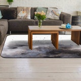 Black Marble light color pattern stone Sponge Rillet Rubber Rugs - LeobonZone
