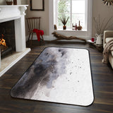 Black Marble light color pattern stone Sponge Rillet Rubber Rugs - LeobonZone