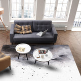 Black Marble light color pattern stone Right Angle Felt Rugs - LeobonZone