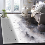 Black Marble light color pattern stone Right Angle Felt Rugs - LeobonZone