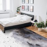 Black Marble light color pattern stone Right Angle Felt Rugs - LeobonZone