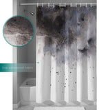 Black Marble light color pattern stone Waterproof Durable Shower Curtain - LeobonZone