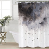 Black Marble light color pattern stone Waterproof Durable Shower Curtain - LeobonZone