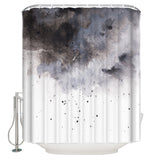 Black Marble light color pattern stone Waterproof Durable Shower Curtain - LeobonZone