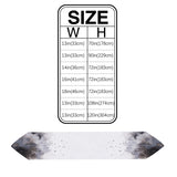 Black Marble light color pattern stone Table Runner Place Mats Sharp Angle - LeobonZone