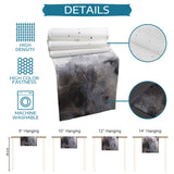 Black Marble light color pattern stone Table Runner Place Mats - LeobonZone