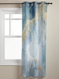 Blue Marble light color pattern stone window curtains - LeobonZone