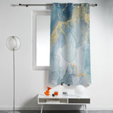 Blue Marble light color pattern stone window curtains - LeobonZone