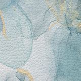Blue Marble light color pattern stone Leather Doormat - LeobonZone