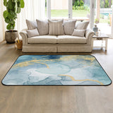 Blue Marble light color pattern stone Sponge Rillet Rubber Rugs - LeobonZone