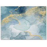 Blue Marble light color pattern stone Right Angle Felt Rugs - LeobonZone