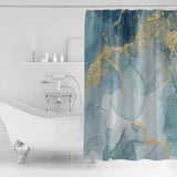 Blue Marble light color pattern stone Waterproof Durable Shower Curtain - LeobonZone