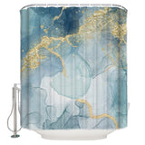 Blue Marble light color pattern stone Waterproof Durable Shower Curtain - LeobonZone