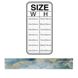 Blue Marble light color pattern stone Table Runner Place Mats - LeobonZone