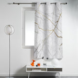 Grey Marble line texture window curtains - LeobonZone