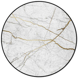 Grey Marble line texture Circular Felt Rugs - LeobonZone