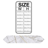 Grey Marble line texture Table Runner Place Mats Sharp Angle - LeobonZone