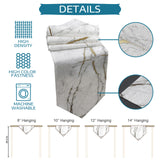 Grey Marble line texture Table Runner Place Mats Sharp Angle - LeobonZone
