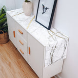 Grey Marble line texture Table Runner Place Mats - LeobonZone