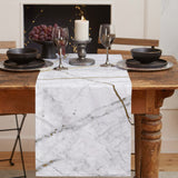 Grey Marble line texture Table Runner Place Mats - LeobonZone