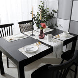 Grey Marble line texture Table Flag And Table Mat Suit Sharp angle - LeobonZone