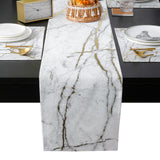 Grey Marble line texture Table Flag And Table Mat Suit - LeobonZone