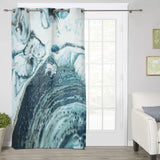 Green Marble fluid gradient texture window curtains