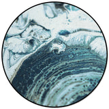 Green Marble fluid gradient texture Circular Felt Rugs - LeobonZone