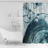 Green Marble fluid gradient texture Waterproof Durable Shower Curtain - LeobonZone