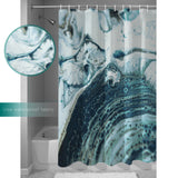 Green Marble fluid gradient texture Waterproof Durable Shower Curtain - LeobonZone