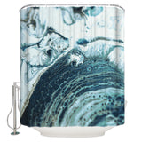 Green Marble fluid gradient texture Waterproof Durable Shower Curtain - LeobonZone