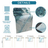Green Marble fluid gradient texture Table Runner Place Mats - LeobonZone