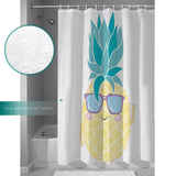 Summer fruit pineapple DURABLE SHOWER CURTAIN - LeobonZone